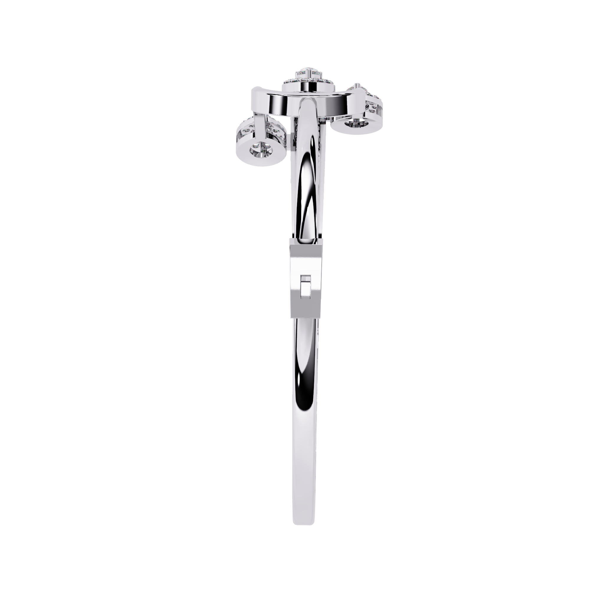 Solitairekart 0.73ct Geometric Diamond Accent Bracelet-HI Color, VS-SI Clarity